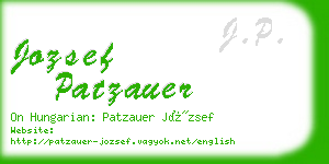 jozsef patzauer business card